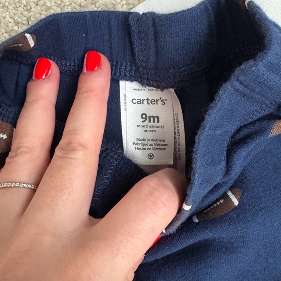 Nike Ralph Lauren Carters 9 Month Boy Long Sleeve Pants Clothing Bundle - Picture 3 of 11